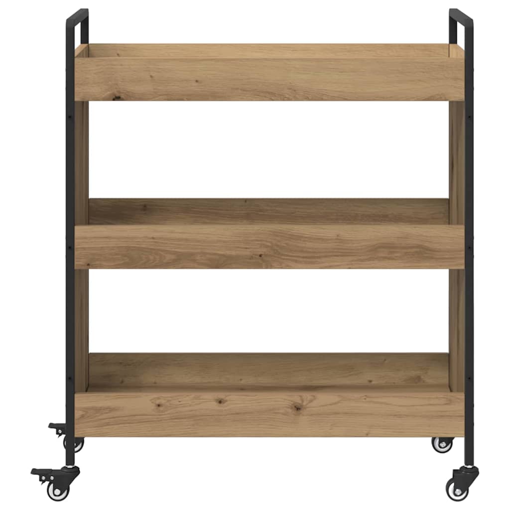 Küchentrolley Eiche handwerklich 70 x 30 x 82 cm Holzwerkstoff