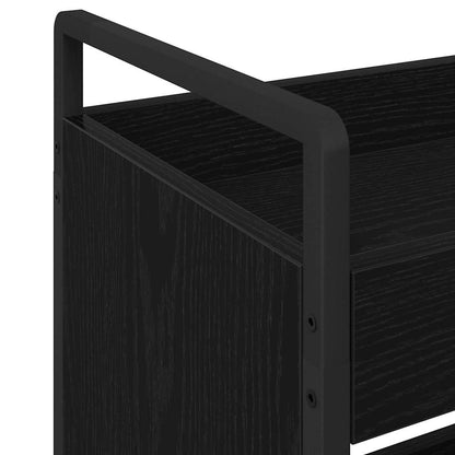 Küchentrolley Schwarze Eiche 70 x 30 x 82 cm Holzwerkstoff