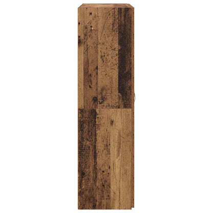 Büroschrank mit Regal Altholz 60 x 32 x 115 cm Holzwerkstoff