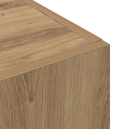 Büroschrank Eiche handwerklich 60 x 32 x 115 cm Holzwerkstoff