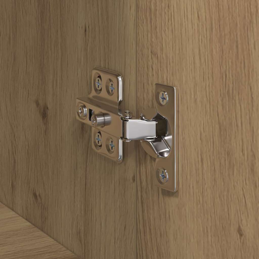 Büroschrank Eiche handwerklich 60 x 32 x 115 cm Holzwerkstoff