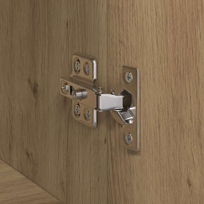Büroschrank Eiche handwerklich 60 x 32 x 115 cm Holzwerkstoff