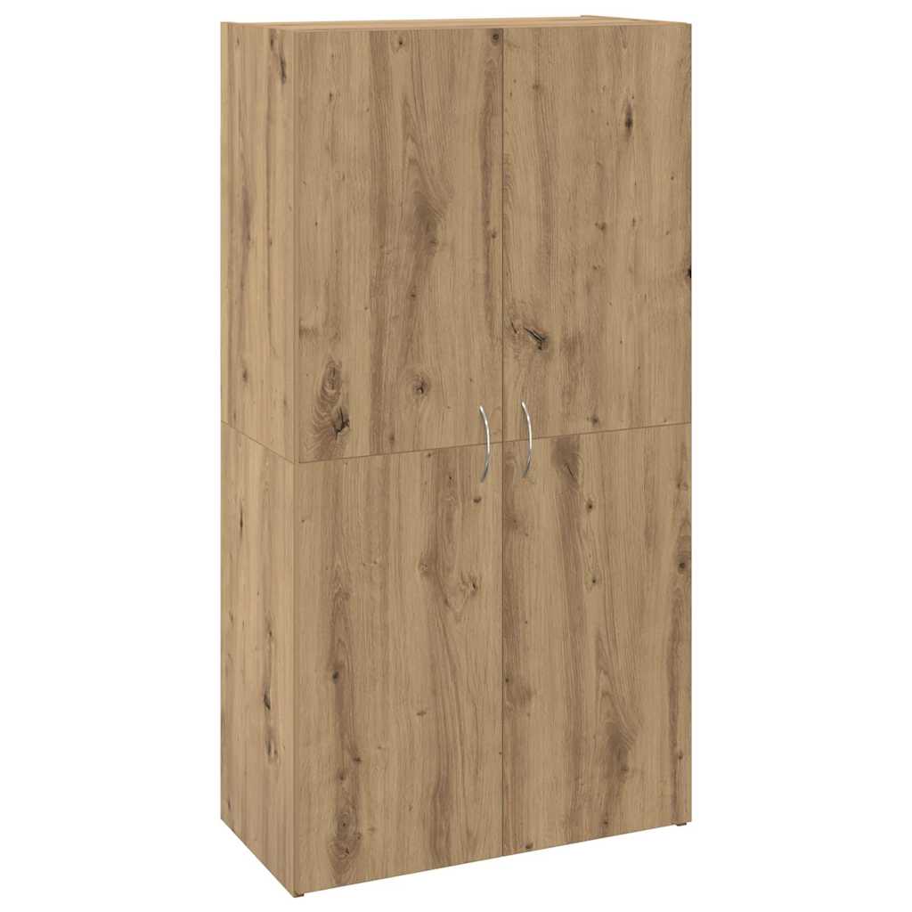 Büroschrank Eiche handwerklich 60 x 32 x 115 cm Holzwerkstoff