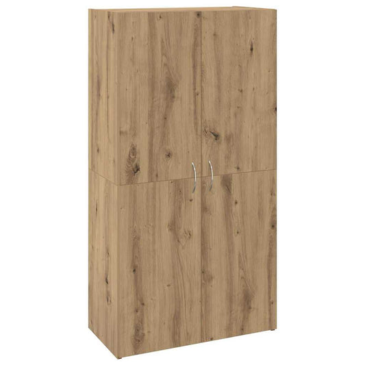 Büroschrank Eiche handwerklich 60 x 32 x 115 cm Holzwerkstoff