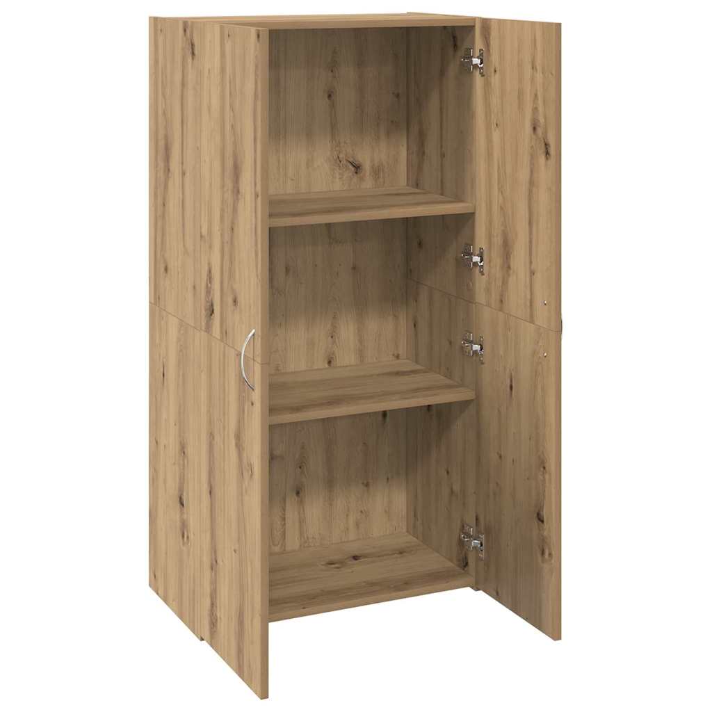 Büroschrank Eiche handwerklich 60 x 32 x 115 cm Holzwerkstoff
