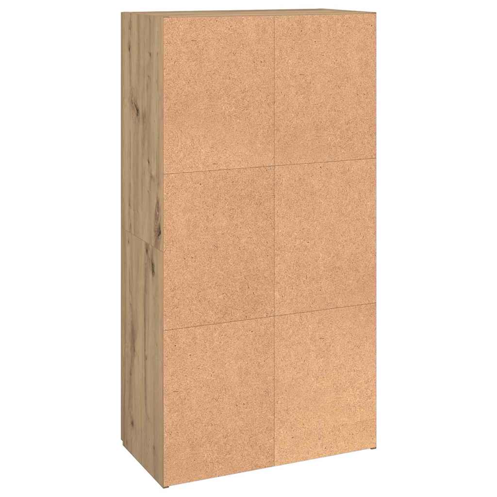 Büroschrank Eiche handwerklich 60 x 32 x 115 cm Holzwerkstoff