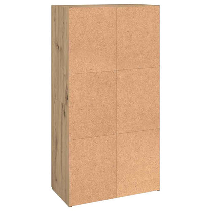 Büroschrank Eiche handwerklich 60 x 32 x 115 cm Holzwerkstoff