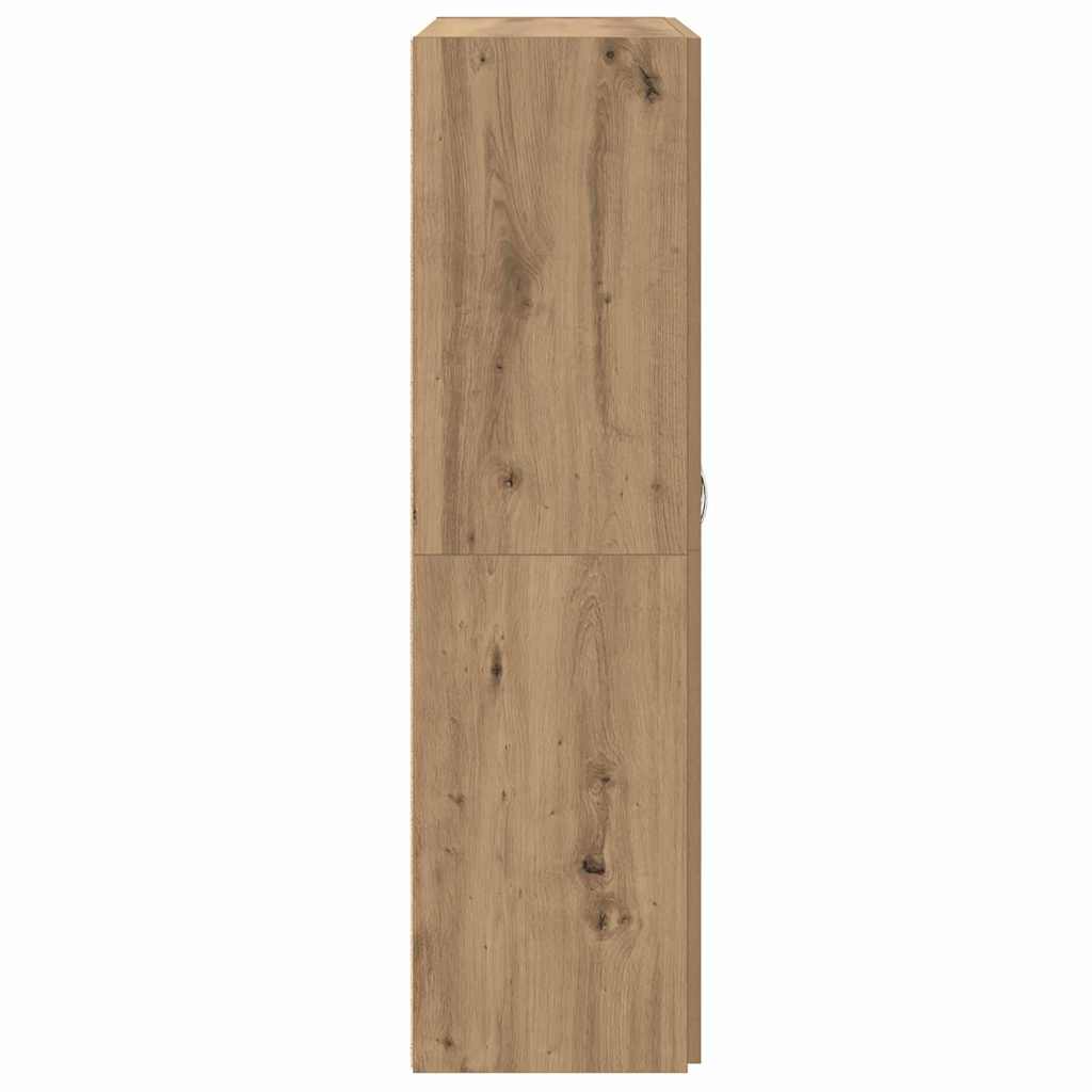 Büroschrank Eiche handwerklich 60 x 32 x 115 cm Holzwerkstoff