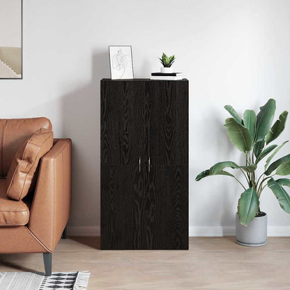 Büroschrank Schwarze Eiche 60 x 32 x 115 cm Holzwerkstoff
