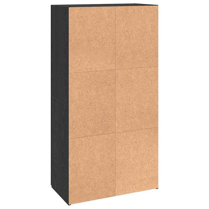 Büroschrank Schwarze Eiche 60 x 32 x 115 cm Holzwerkstoff