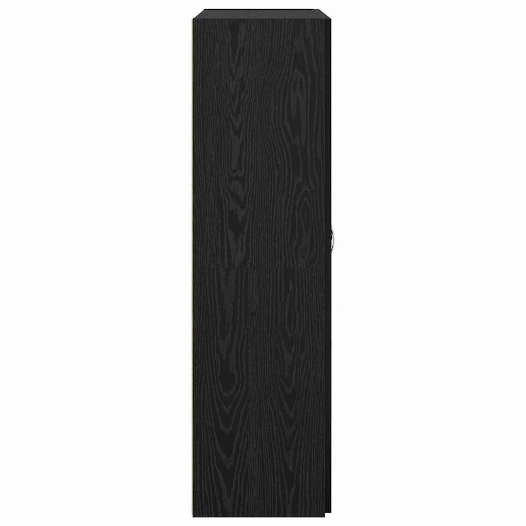 Büroschrank Schwarze Eiche 60 x 32 x 115 cm Holzwerkstoff