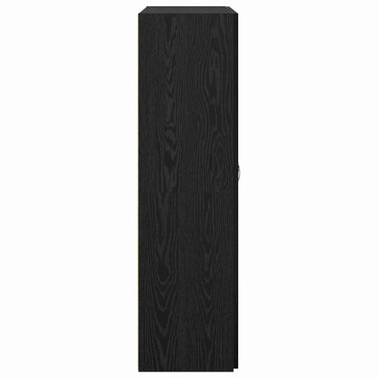 Büroschrank Schwarze Eiche 60 x 32 x 115 cm Holzwerkstoff