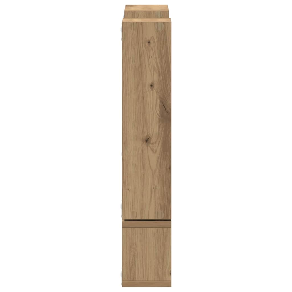 Wandwürfel Eiche handwerklich 96 x 12 x 64 cm Holzwerkstoff