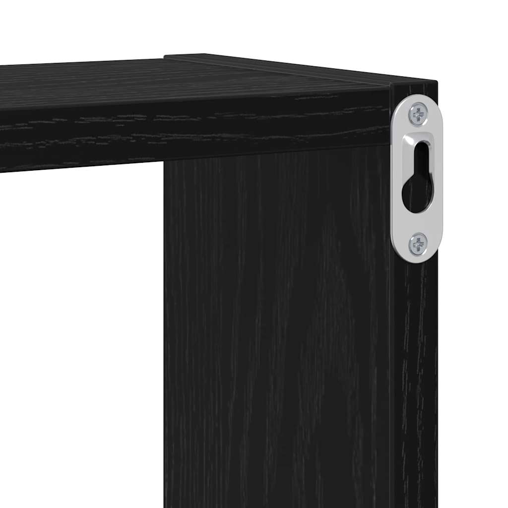 Wandwürfel Schwarze Eiche 96 x 12 x 64 cm Holzwerkstoff