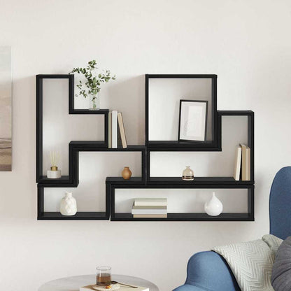 Wandwürfel Schwarze Eiche 96 x 12 x 64 cm Holzwerkstoff