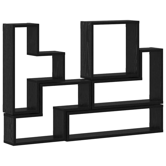 Wandwürfel Schwarze Eiche 96 x 12 x 64 cm Holzwerkstoff