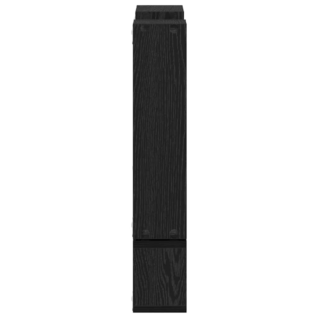 Wandwürfel Schwarze Eiche 96 x 12 x 64 cm Holzwerkstoff
