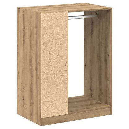 Kleiderschrank mit Regal Eiche handwerklich 77 x 48 x 102 cm
