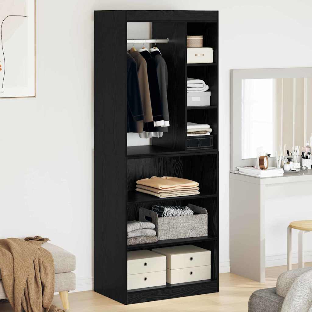 Kleiderschrank Schwarze Eiche 77 x 48 x 102 cm Holzwerkstoff