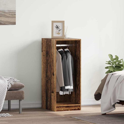 Kleiderschrank mit Regal Altholz 41 x 48 x 102 cm Holzwerkstoff