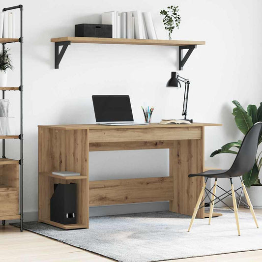 Schreibtisch Eiche handwerklich 140 x 50 x 75 cm Holzwerkstoff