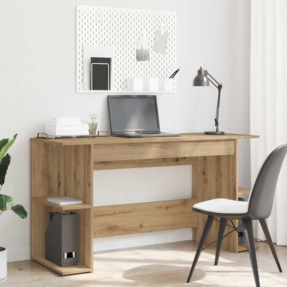 Schreibtisch Eiche handwerklich 140 x 50 x 75 cm Holzwerkstoff