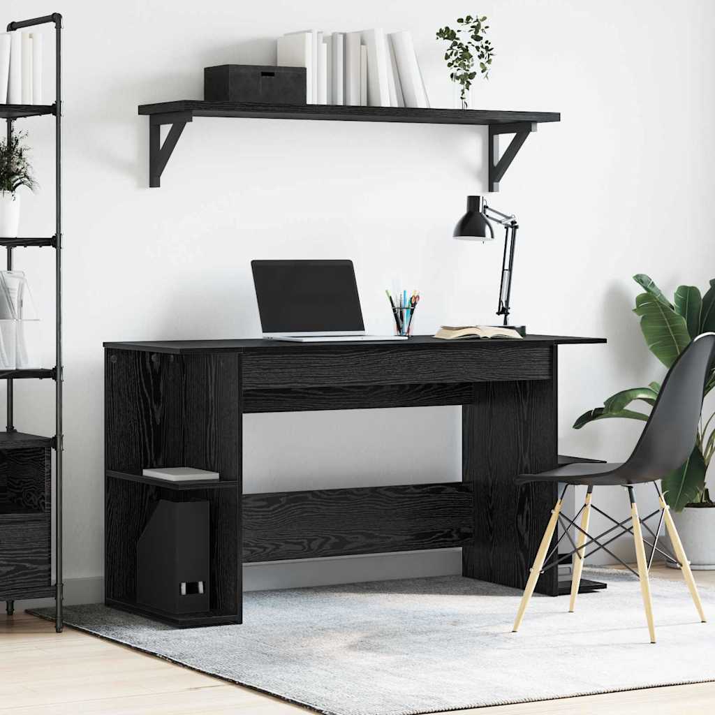 Schreibtisch Schwarze Eiche 140 x 50 x 75 cm Holzwerkstoff