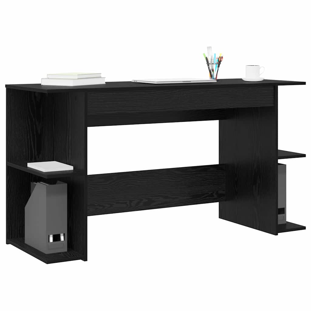 Schreibtisch Schwarze Eiche 140 x 50 x 75 cm Holzwerkstoff