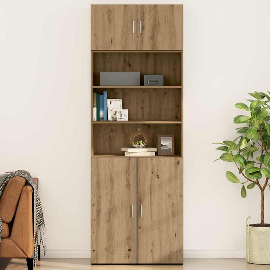 Wandschrank Eiche handwerklich 80 x 42,5 x 40 cm Holzwerkstoff