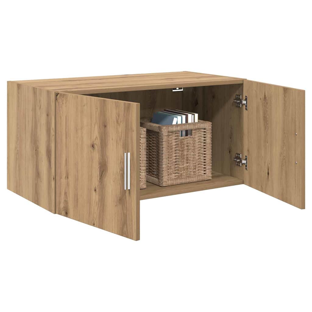 Wandschrank Eiche handwerklich 80 x 42,5 x 40 cm Holzwerkstoff