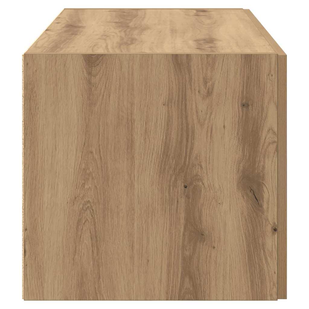 Wandschrank Eiche handwerklich 80 x 42,5 x 40 cm Holzwerkstoff