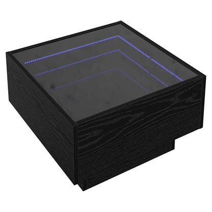 Couchtisch Schwarz Eichen-Optik 50 x 50 x 30 cm Holzwerkstoff