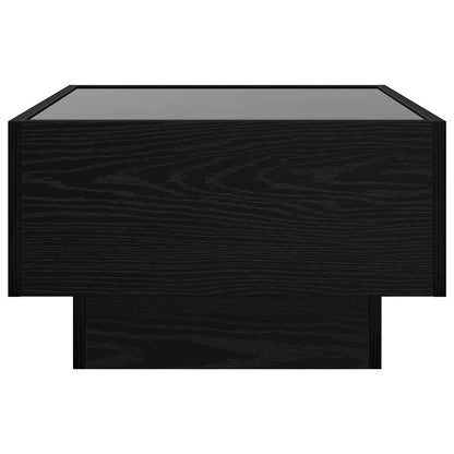 Couchtisch Schwarz Eichen-Optik 50 x 50 x 30 cm Holzwerkstoff