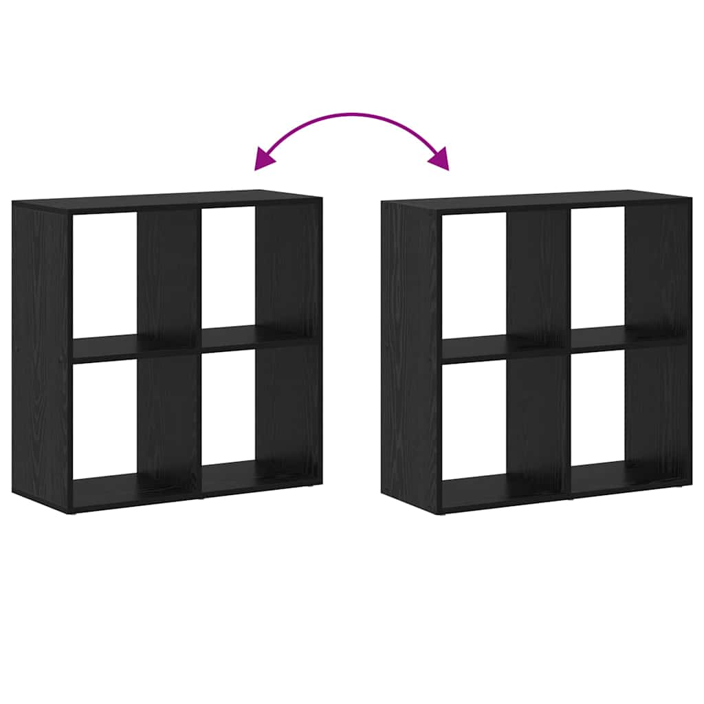 Bücherregal Schwarze Eiche 69,5 x 29 x 69,5 cm Holzwerkstoff