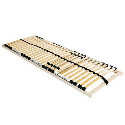 Lattenrost Braun 120 x 190 cm Massives Buchenholz