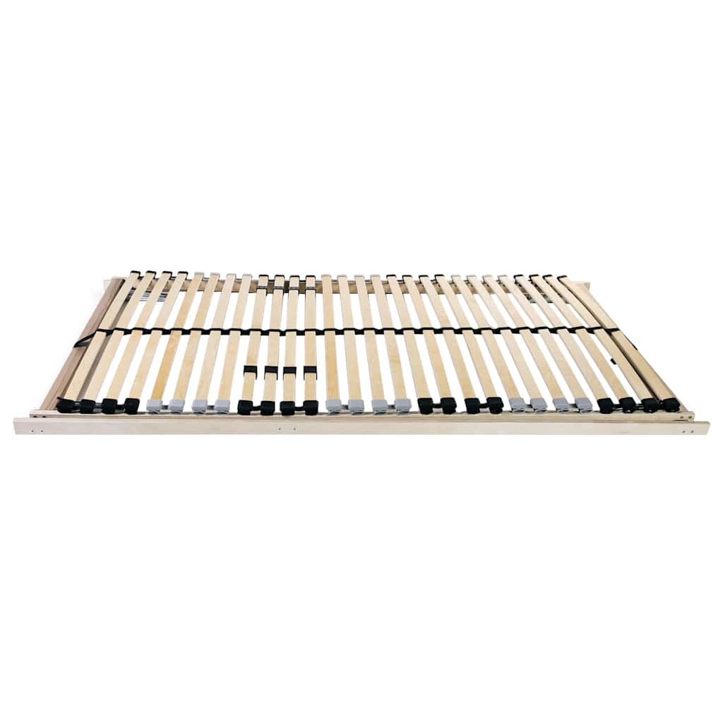 Lattenrost mit Kopfteil Braun 120 x 190 cm Massives Buchenholz