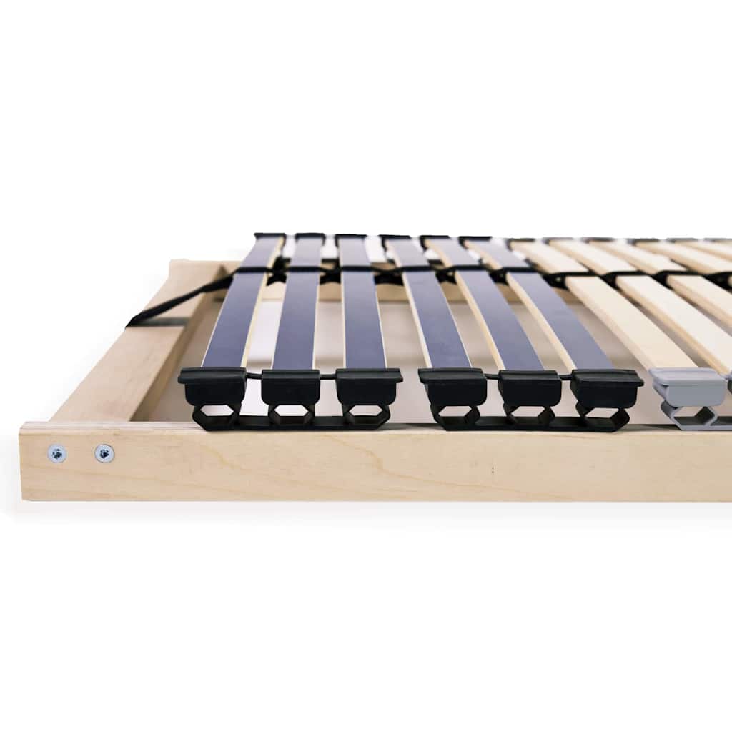 Lattenrost Braun 90 x 190 cm Massives Buchenholz