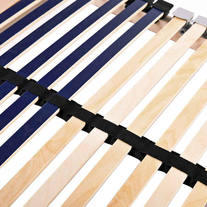 Lattenrost Braun 100 x 190 cm Massives Buchenholz