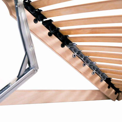 Lattenrost Braun 100 x 190 cm Massives Buchenholz