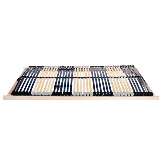 Lattenrost Braun 100 x 190 cm Massives Buchenholz