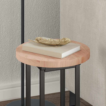 Tischplatte Braun Ø 30 x 2.5 cm Massives Eichenholz