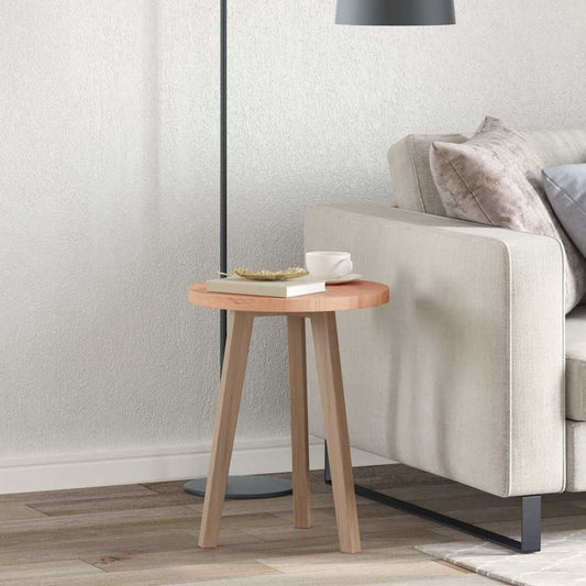 Tischplatte Braun Ø 40 x 2.5 cm Massives Eichenholz