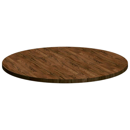 Tischplatte Braun Ø 90 x 2.5 cm Massives Eichenholz