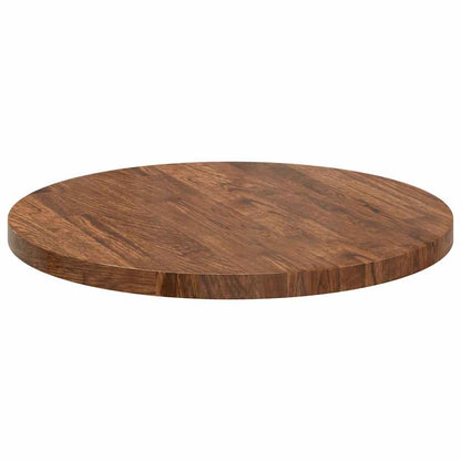 Tischplatte Braun Ø 50 x 2.5 cm Massives Eichenholz