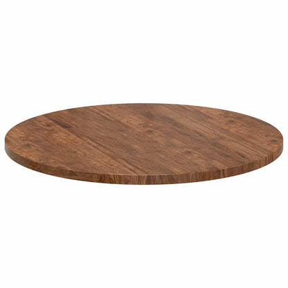 Tischplatte Braun Ø 80 x 2.5 cm Massives Eichenholz