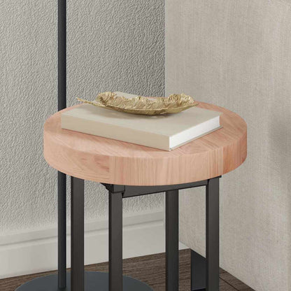 Tischplatte Braun Ø 30 x 4 cm Massives Eichenholz