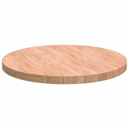 Tischplatte Braun Ø 70 x 4 cm Massives Eichenholz