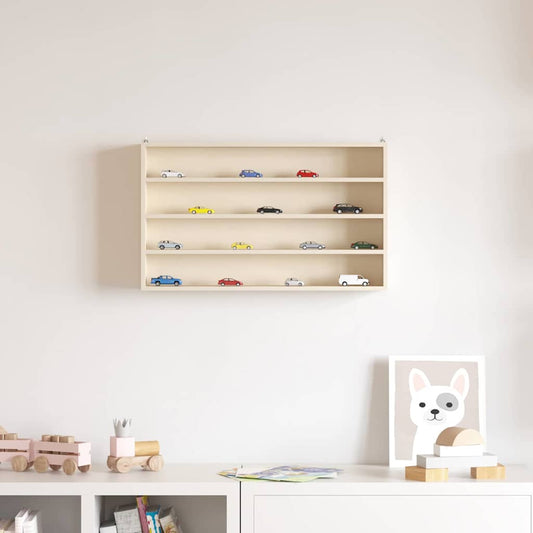 Holz-Sammelvitrine Braun 60 x 8,5 x 37 cm Sperrholz