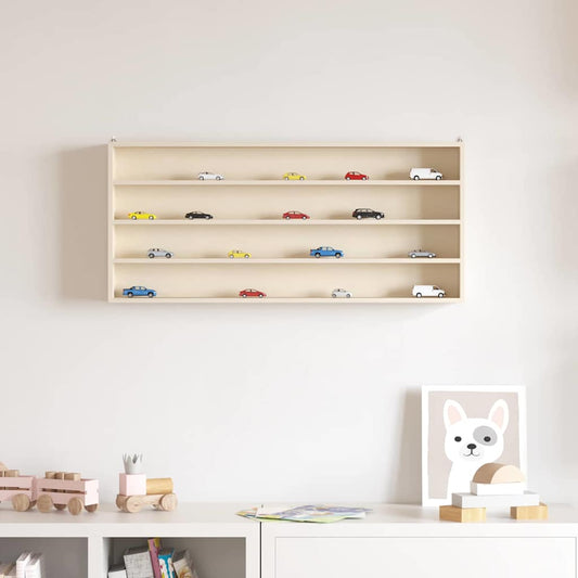 Holz-Sammelvitrine Braun 80 x 8.5 x 36 cm Sperrholz