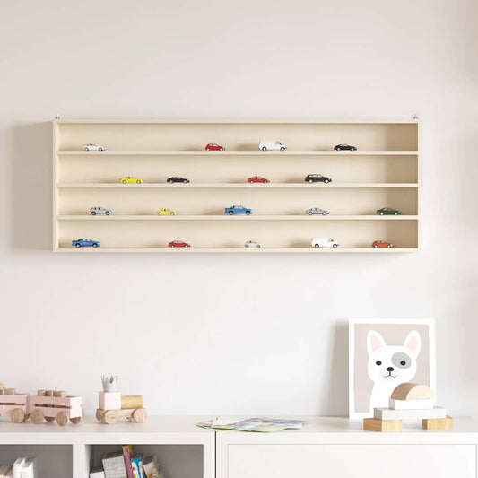 Holz-Sammelvitrine Braun 100 x 8.5 x 36 cm Sperrholz